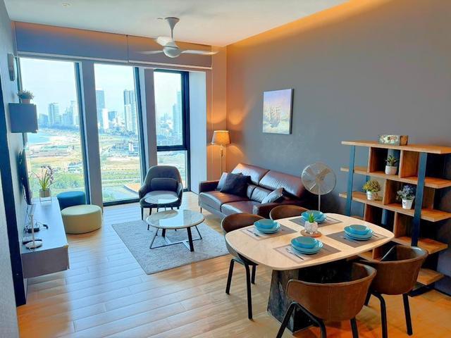 High floor with sea view fully furnished with movein condition
