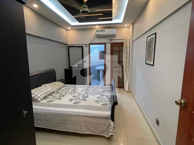 High yield investment: fully furnished & renovated 2 bed dd apartment for sale in rahat commercial, dha phase 6