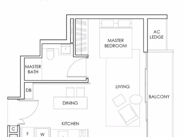 Highline Residences Condominium For Sale, $1,300,000, 1 Bed 1 Bath 506 sqft $2,569.00 psf