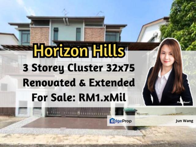 Hills, Hills, 3 Storey Cluster, Extended & Renovated, Fully Furnished