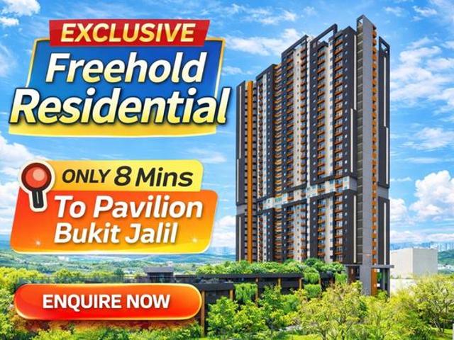 Hilltop Near MRT Bukit Jalil FREE Cashback FreeholdFurnish 34 ROOM