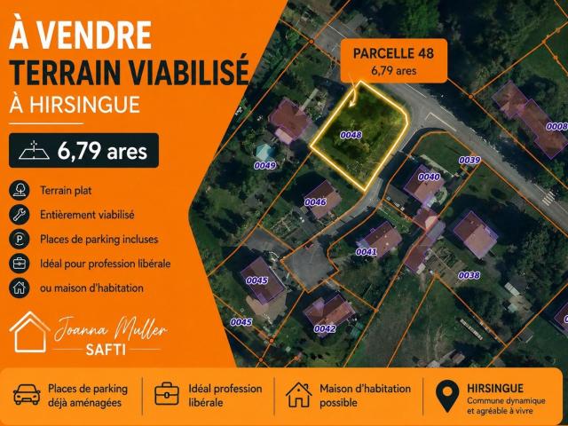 Hirsingue Vente Terrain 68