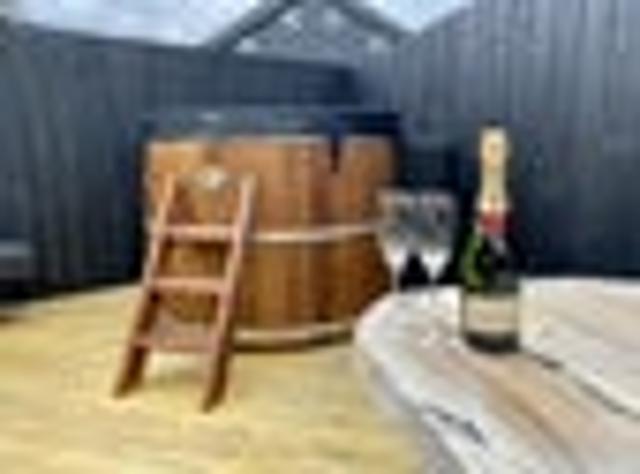Home away from home with a hot tub