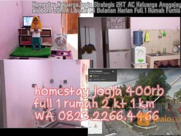 Homestay KeluargaJogja Strategis 2KT AC Keluarga Anggajaya Malioboro 20mnt Liburan Mi Bulanan Harian