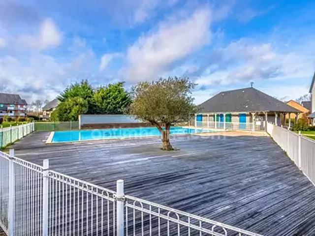 Honfleur 14600 Achat / Vente appartement 3 pièces t3 au dernier étage piscine