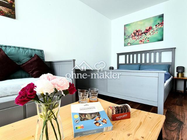 Hochwertig kernsanierte und möblierte 1,5 Zimmer Whg, schlüsselfertig mit Balkon und Küche Derendorf