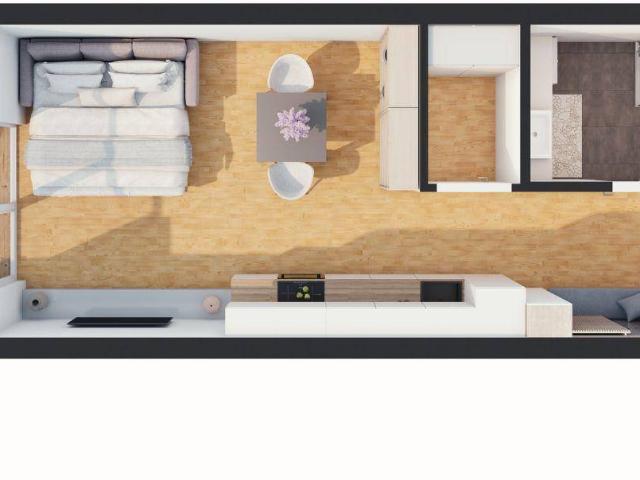 Hochwertige 1 Zimmer Neubau Wohnung mit Balkon W11