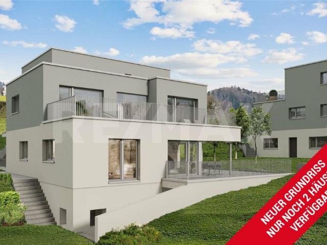 Hochwertige Einfamilienhäuser: mit Weitblick ins Grüne, Terrasse und nachhaltiger Bauweise Haus 8b