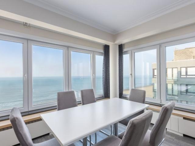 Hoekappartement met frontaal zeezicht!