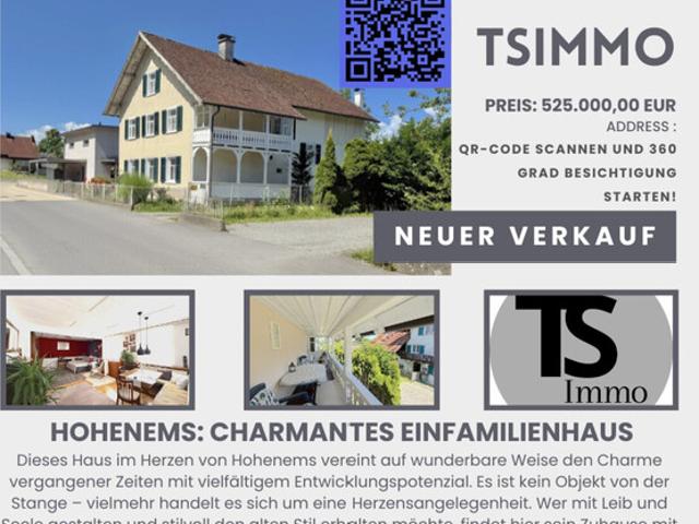 Hohenems: Charmantes Einfamilienhaus mit ca. 160m2 Wohnfläche