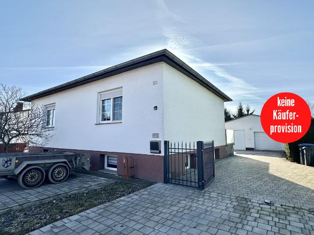 HORN IMMOBILIEN + Einfamilienhaus mit Nebengebäude und schönem Grundstück, ruhige Lage