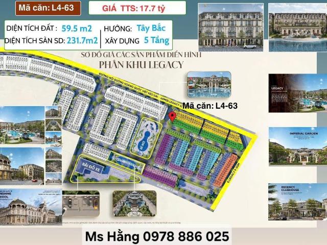 HOT! chính chủ nhượng lại shophouse căn góc noble palace tây thăng long – vị trí vàng kinh doanh