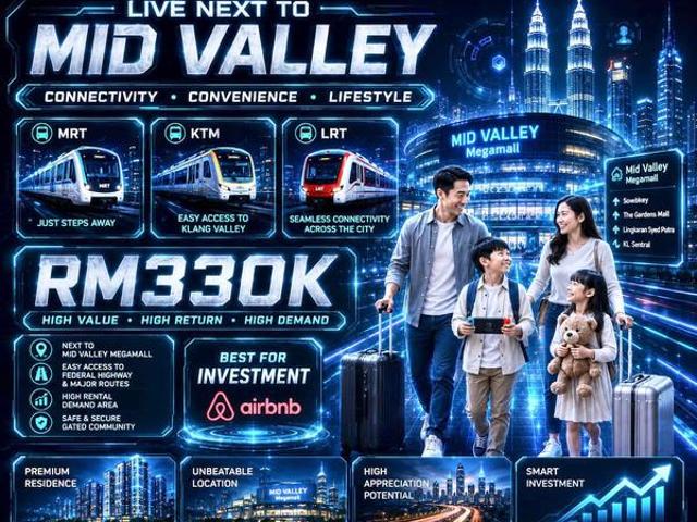 Hot Mid Valley Cheras 2 Carparks Condo Best Invest Airbnb KL