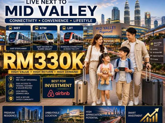 Hot Mid Valley Freehold 23 Carparks Condo Best Invest Airbnb KL
