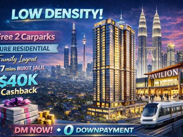 HOT UNIT 4 Bedrooms FULLY FURNISH Near Bukit Jalil MRT Mall