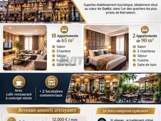 Hôtel à vendre à marrakech