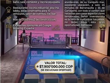 Hotel con encanto en venta Juan de Acosta, Atlántico