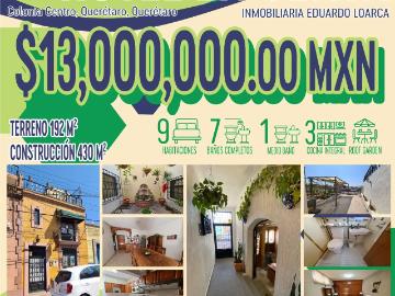 Hotel en venta en Centro, Querétaro, Querétaro