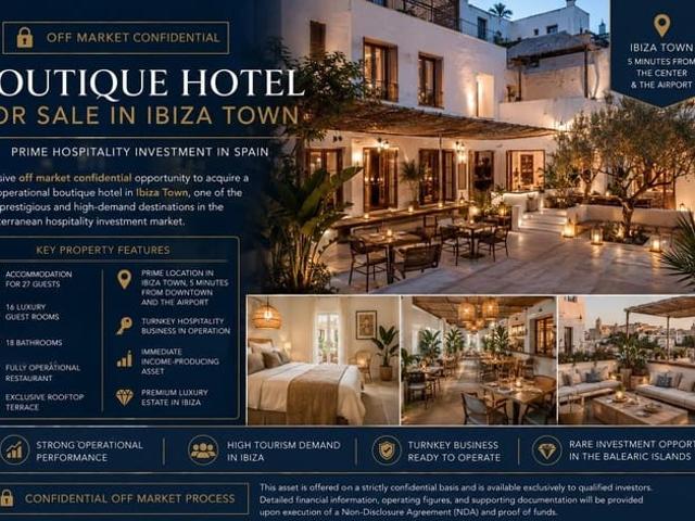 Hotel en venta en Ibiza / Eivissa, Ibiza