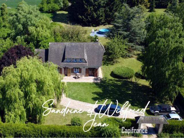 HOULBEC COCHEREL Maison normande 145m² 3 chambres possible 4 Garage Terrain de 4996m²