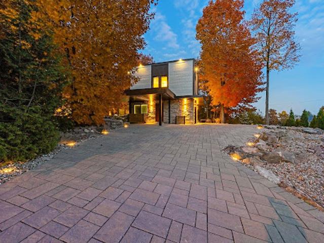 Contemporary house with garden