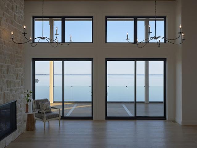 Seaside contemporary house with terrace
