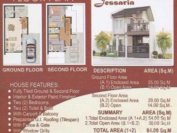 House and Lot for Sale JASSARIA Collin Ville Batong Dalig Kawit, Cavite