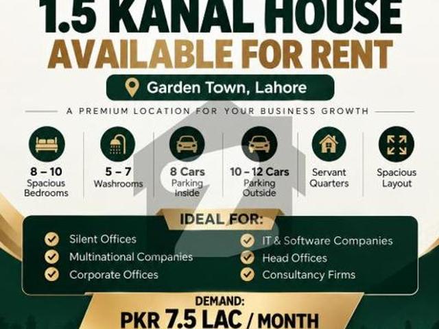 House available for rent garden town
