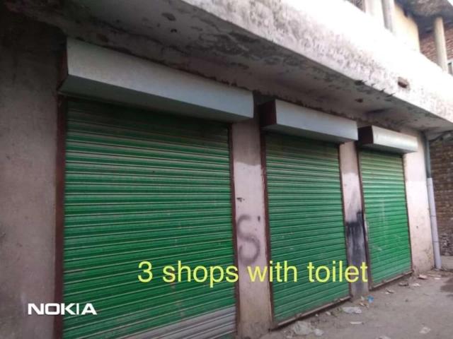 House for sale with shops near air port road Lahore Cantt ID 07358