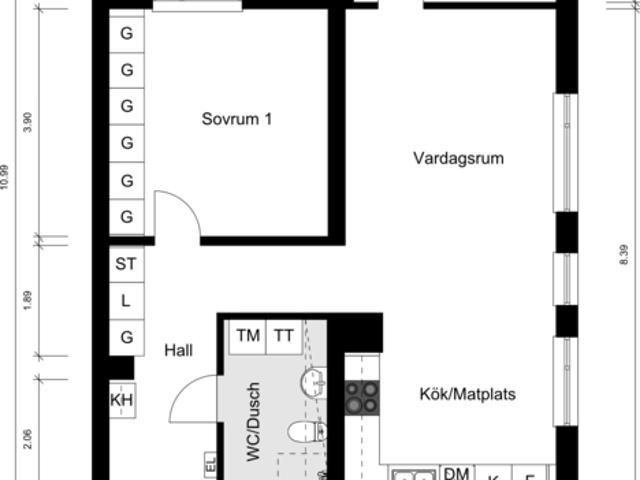Hovslagarevägen 19, 1tr