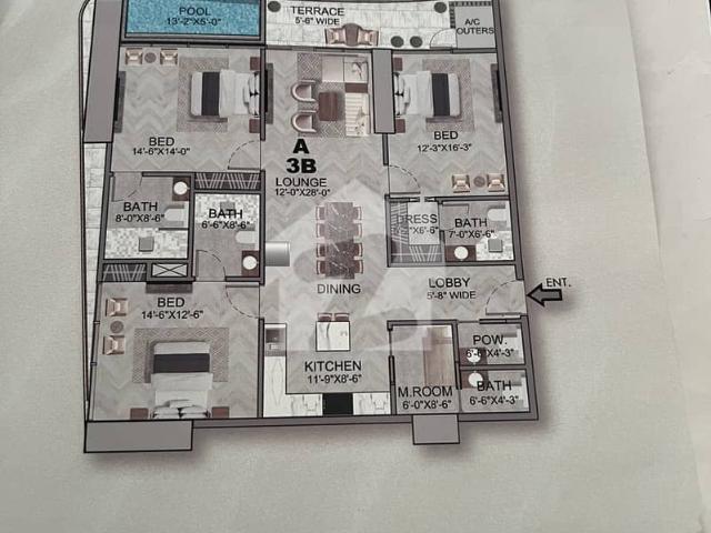 HMR Water Front 3 Beds Apartment Available For Sale On Easy Instalment