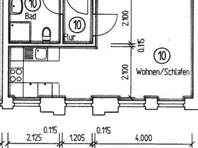 Hübsches Apartment nahe dem Rannischen Platz gut geschnitten mit Einbauküche und Duschbad