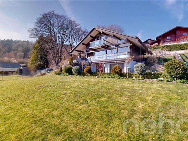 HUF HAUS Villa mit See und Alpenblick