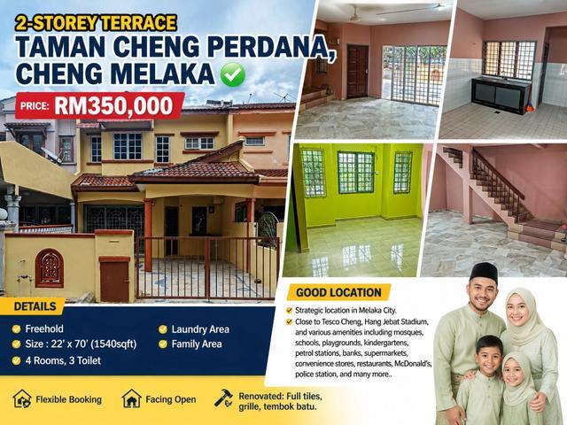 Huge Spacious 2Storey Terrace Taman Cheng Perdana Cheng Melaka