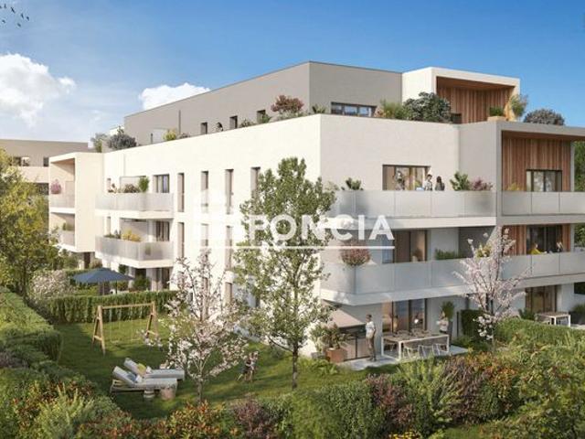 Hyper centre, dernier étage lumineux appartement t2 neuf, grande terrasse, vue dégagée, belles prestations