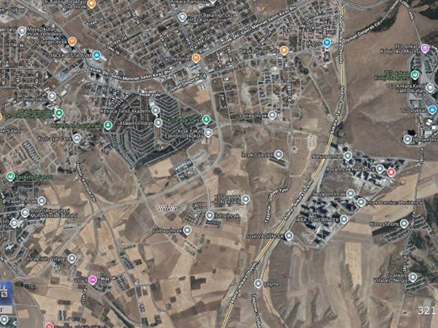 İNCEK'TE 2.180 m 3 VİLLALIK PROJEYE HAZIR EŞSİZ ARSA