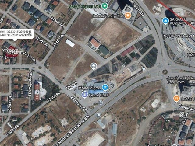 İNCEK BULVAR LOFT ARKASI 959 M SATILIK ARSA YATIRIM FIRSATI