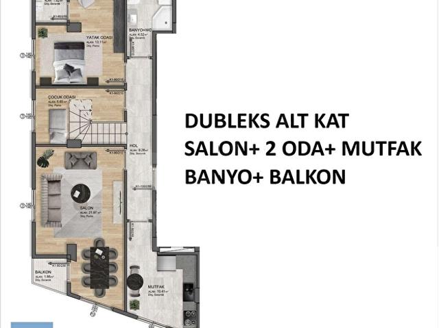 İNDİRİMLİ SON FİYAT! ADİL MAH. SATILIK 4+1 SIFIR 140 M2 DAİRE