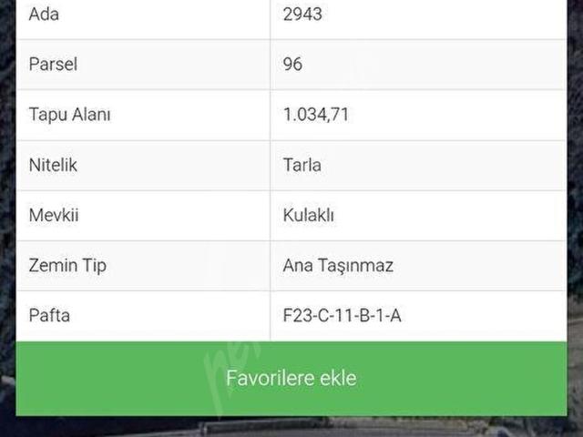 ŞİLE BOZACIDA YATIRIMLIK 1000 M ARSA