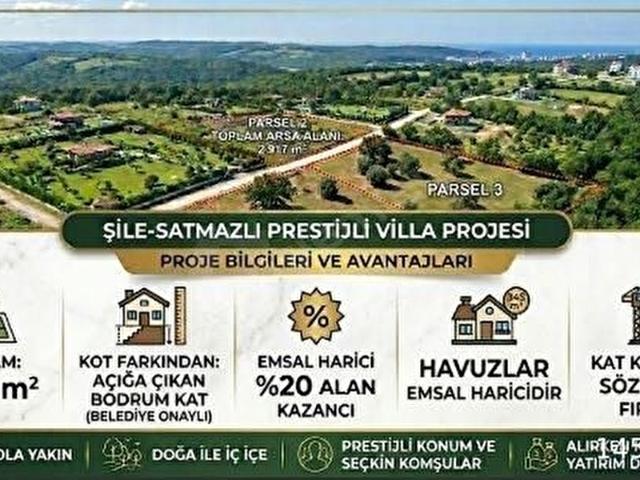 ŞİLE SATMAZLI'DA KAT KARŞILIĞI VİLLA İMARLI
