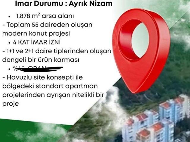 ÇİĞLİ EVKA 5 DE KAT KARŞILIĞI 4 KAT İMARLI ARASA
