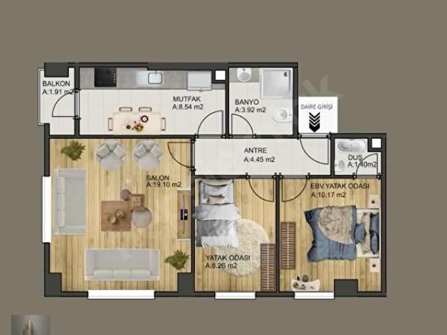 İPEK'TEN MAYIS TESLİM İSTANBUL MANZARALI SATILIK DAİRE