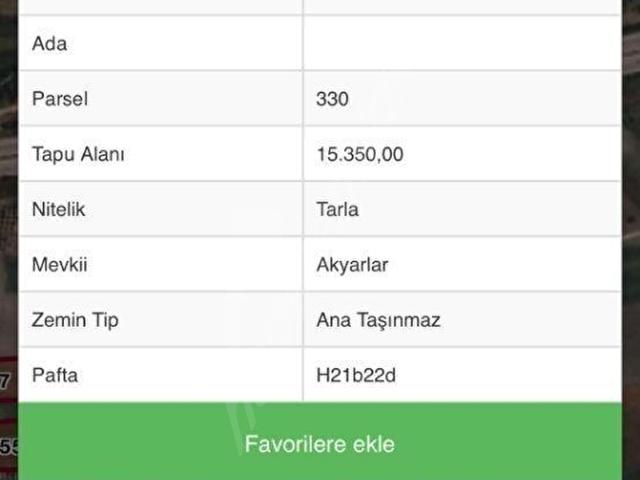 İrfaniye'de Otobana 1 Parsel! İmara Yakın 15.350 m Kupon Tarla