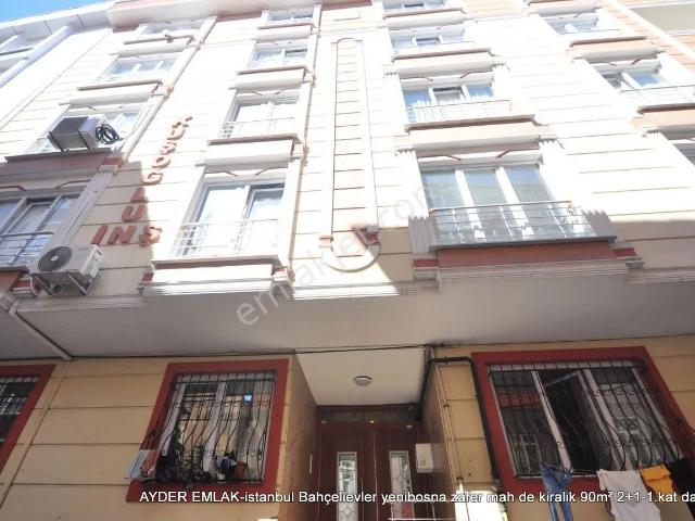 İstanbul Bahçelievler Yenibosna Zafer Mah De Kiralık 90m² 2+1 1.kat Daire