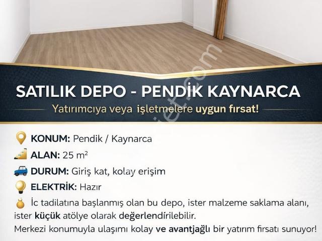 İstanbul Pendik Kaynarcada Araç Takaslı Satılık Depo