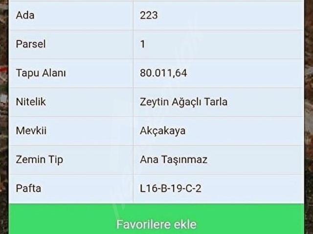 İZMİR ÇEŞME GERMİYAN MAHALLESİN'DE YATIRIMLIK HİSSELİ ARSA