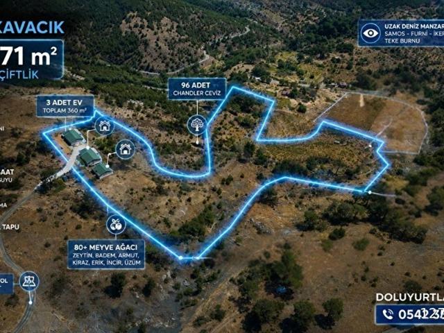İZMİR KAVACIK'TA SATILIK 12.071 M MÜSTAKİL TAPULU ARAZİ