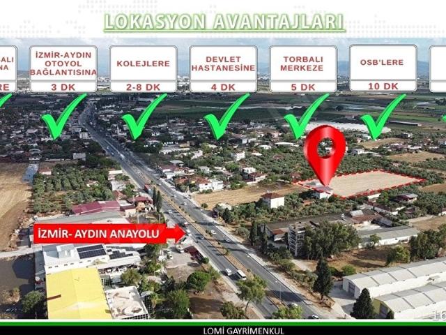 İZMİR TORBALI 'NIN EN İYİ KONUMUNDA SATILIK ARSA