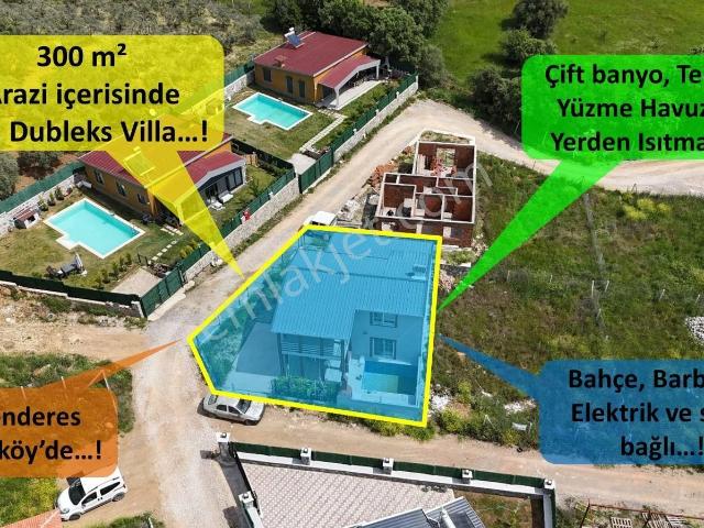 İzmir Menderes Dereköyde 3+1 Havuzlu Bahçeli Villa Noterden Satışlı