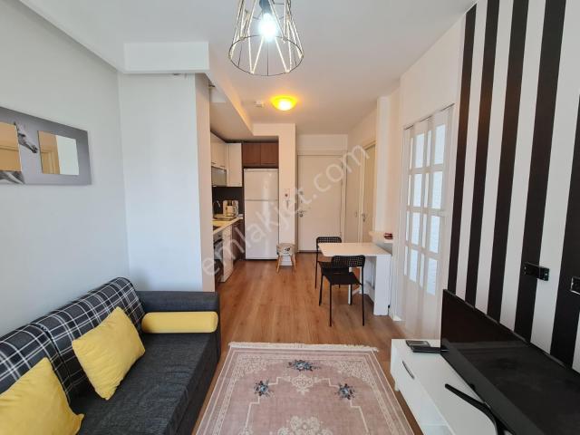 İzmir Soyak Oxygen'de Eşyalı Kiralık Yatak Odası Kapalı 1+1 Daire